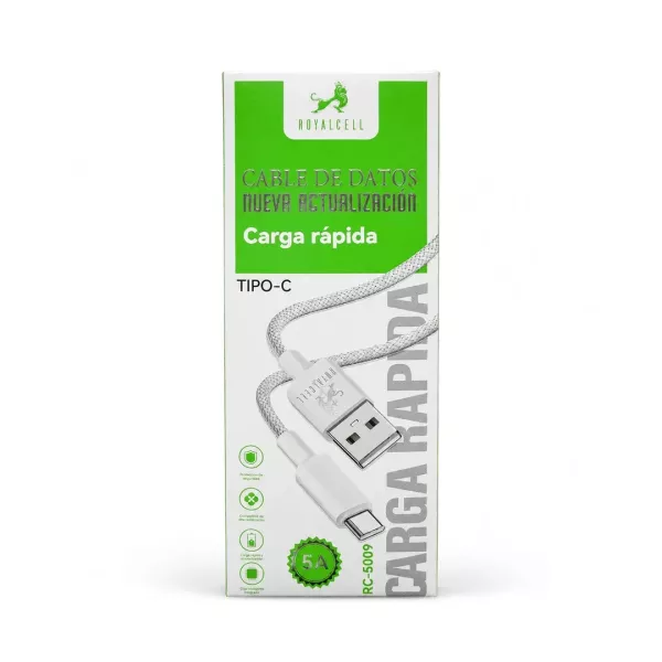 Cable De Datos Usb A Tipo C 1m 5a Rc-5009 WQ