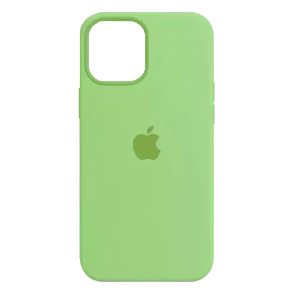 Funda Silicone Case Iphone 15 Pro Verde Claro