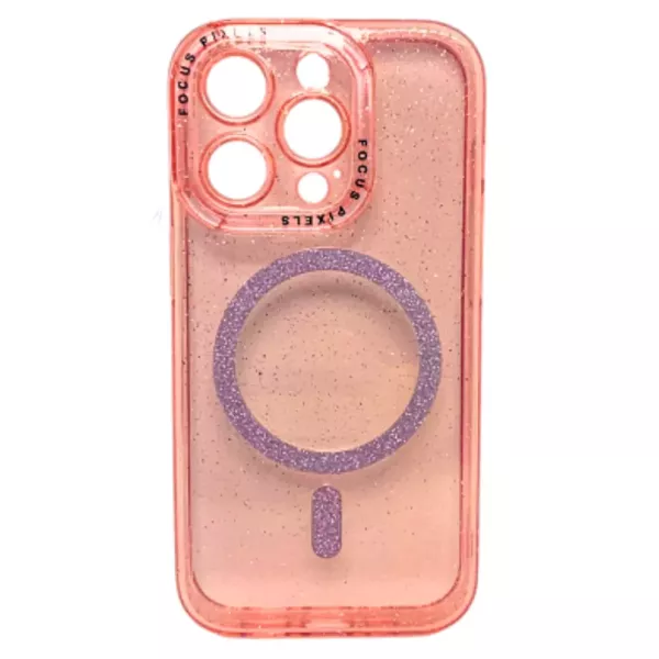 Funda Electro Magsafe Brillo IPhone 15 Pro Rosa