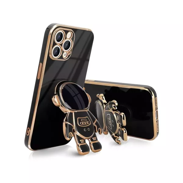 Funda Astronauta Con Soporte iPhone 16 Pro Max Negro