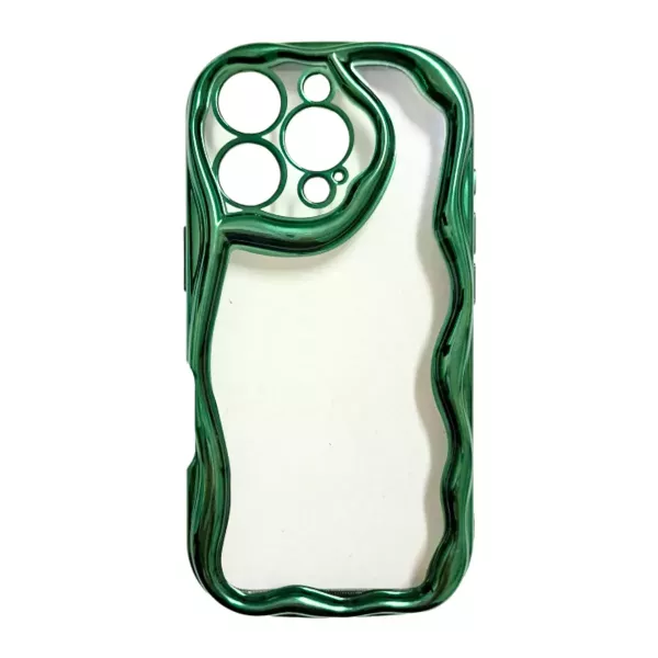Funda Silicona Border Ondulada Samsung A12 Verde