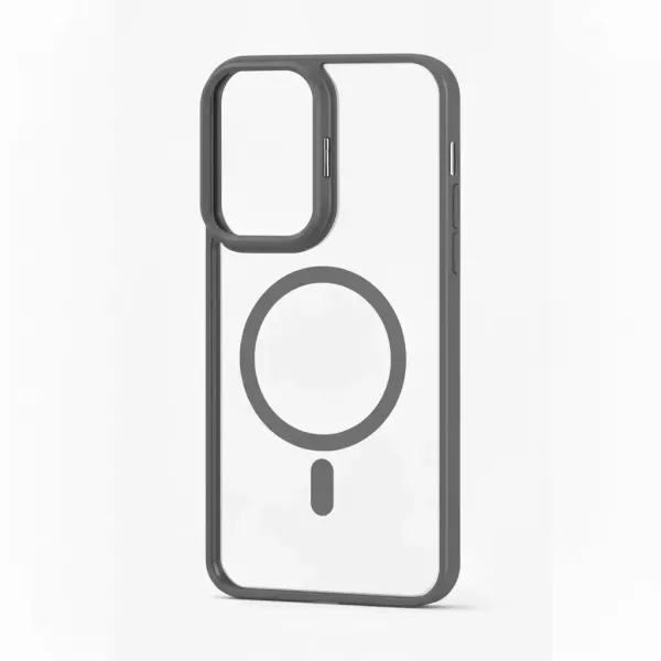 Funda Electro Magsafe Soporte Camara Moto G05 Gris