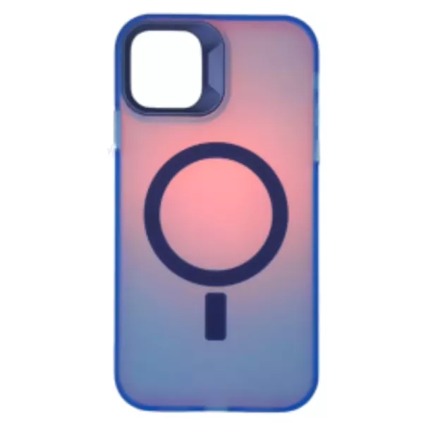 Funda Electro Magsafe Border Metalizado IPhone 15 Pro Max Azul