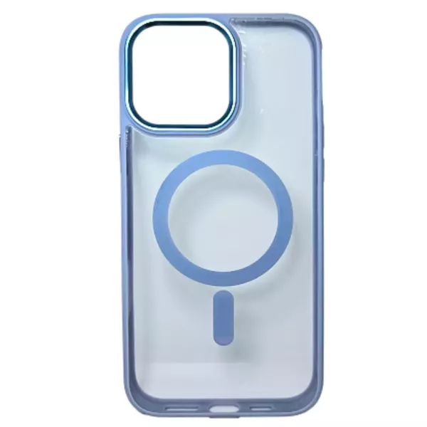 Funda Electro Magsafe Border IPhone 15 Pro Max Celeste