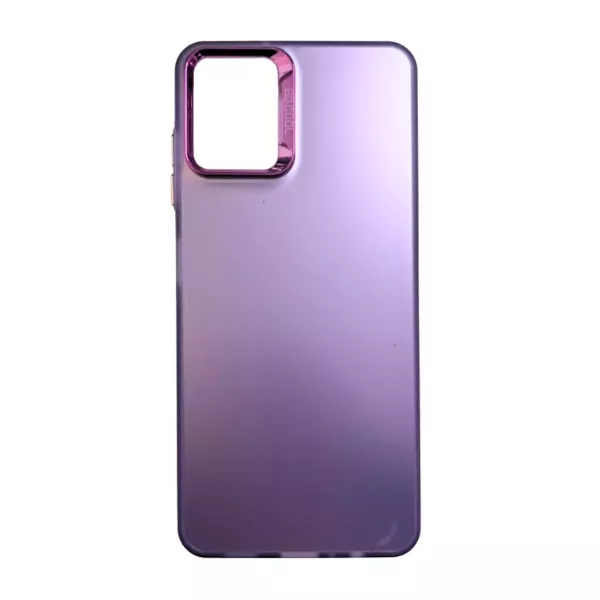 Funda Metalizada Samsung A12 Violeta