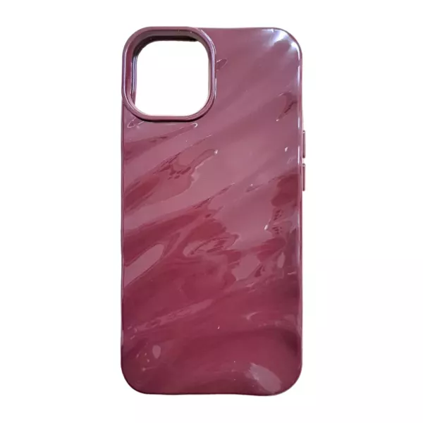 Funda Silicona Wave iPhone 15 Bordo