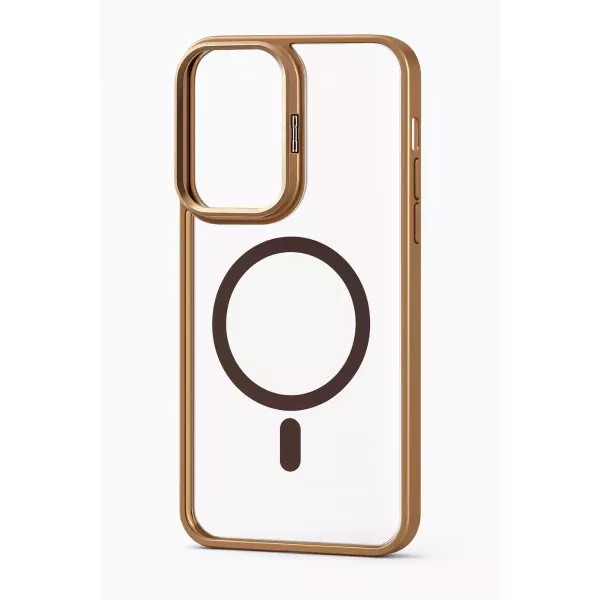 Funda Electro Magsafe Soporte Camara Samsung A17 Marron