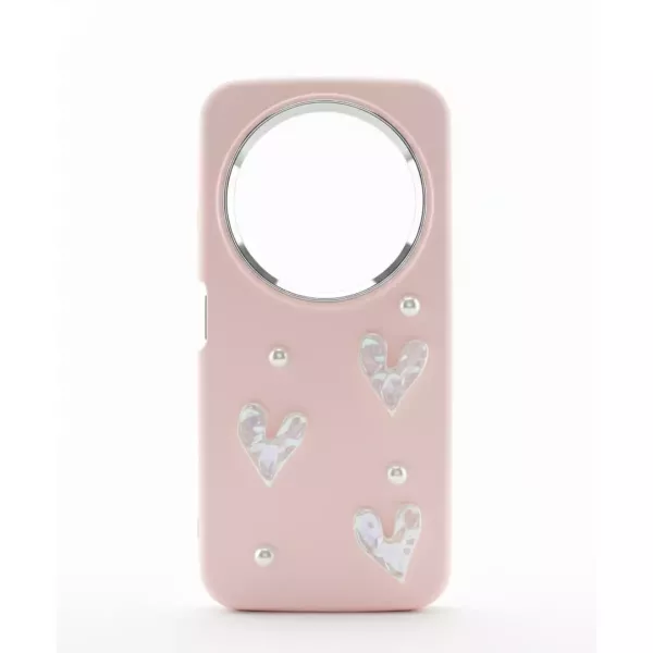 Funda Silicona Charms Corazón Samsung S25 Edge Rosa