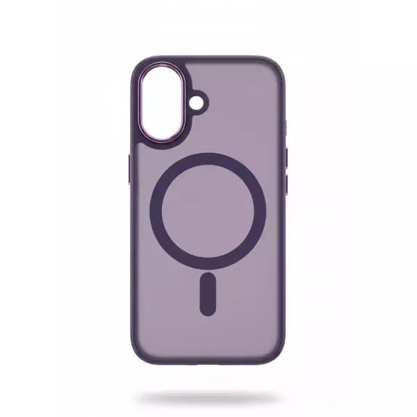 Funda Electro Magsafe Border Mate IPhone 15 Pro Violeta Oscuro
