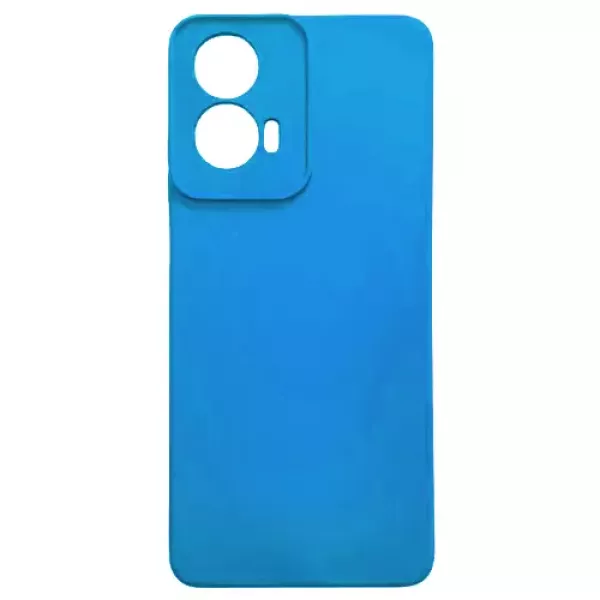 Funda Silicona Moto G86 Celeste Oscuro
