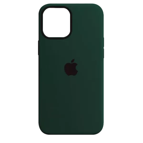 Funda Silicone Case Iphone 12 Pro Verde Oscuro
