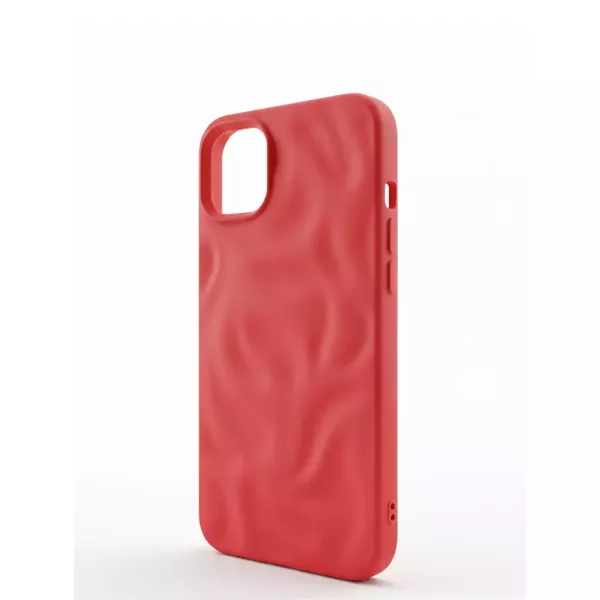 Funda Silicona Wave Mate iPhone 15 Rojo