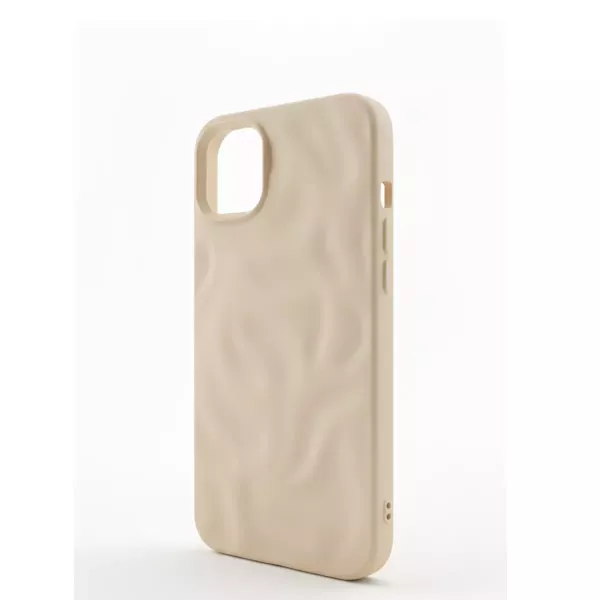 Funda Silicona Wave Mate iPhone 15 Vainilla