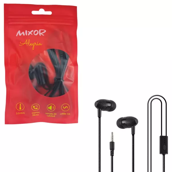 Auricular In Ear Con Cable Alegría Mixor