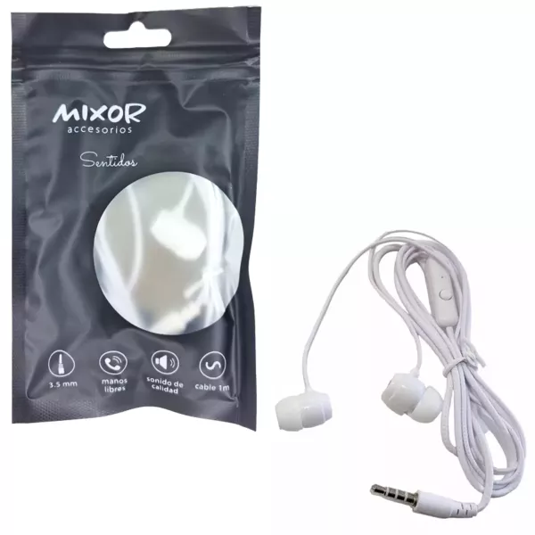 Auricular In Ear Con Cable Sentidos Mixor