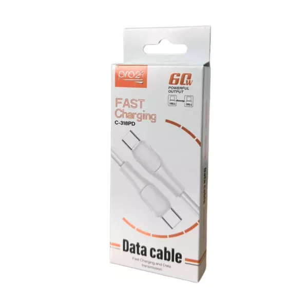 Cable De Datos Tipo C a Tipo C 60W C-318PD Pro21