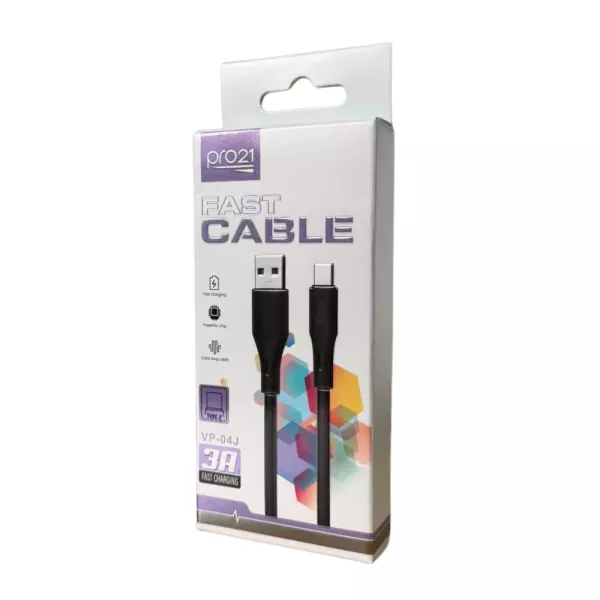 Cable De Datos Tipo C 3A VP-04J Pro21