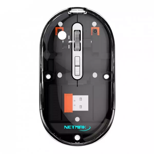Mouse Inalámbrico Transparente NM-M670 NETMAK