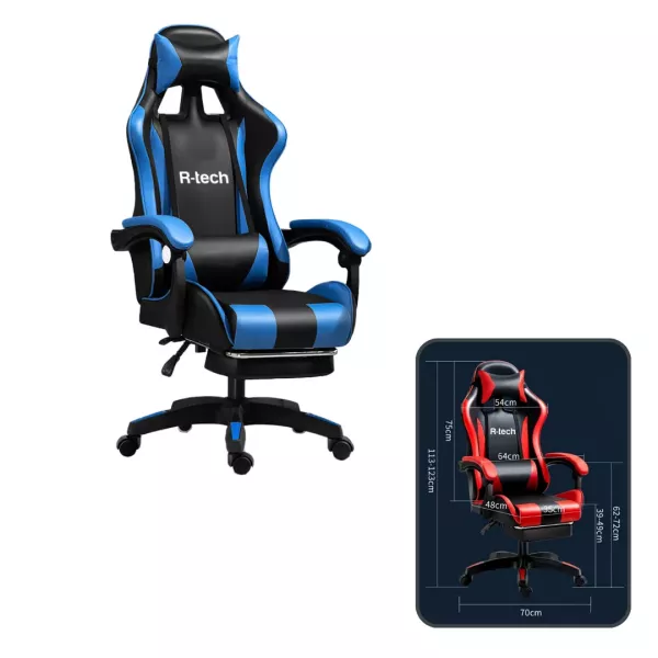 Silla Gamer Regulable C/ Apoya Pies