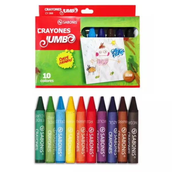 Crayones Jumbo x10 Sabonis