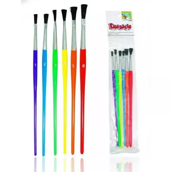 Pinceles Escolares x6 Picassito