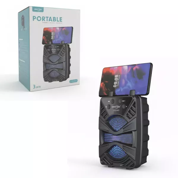 Parlante Bluetooth 3' Con Led Rgb Gts-2422 Greatnice