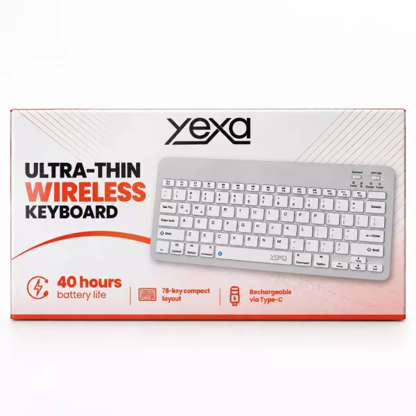 Teclado Inalambrico Recargable Tipo C  Yexa