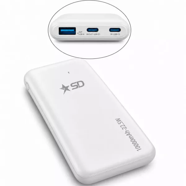 Power Bank Sd Blanco 10.000mah Wp027 WQ