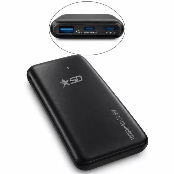 Power Bank Sd Negro 10.000mah Wp027 WQ