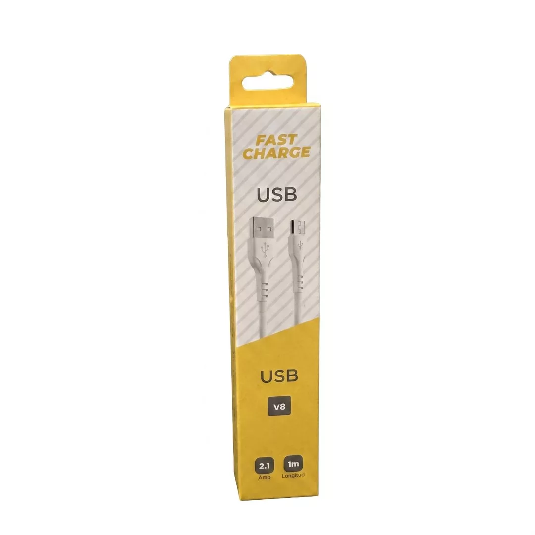 Cable De Datos Micro USB Mod3394 Eco Classic Blanco