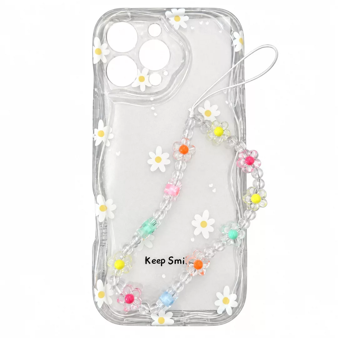 Funda Transparente Keep Smiling Con Pulsera iPhone 17 Pro