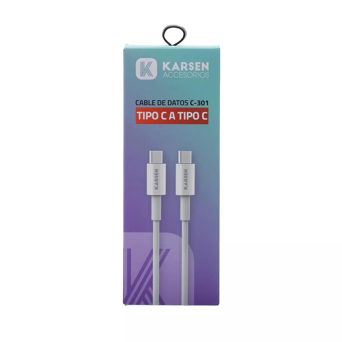 Cable de Datos Tipo C a Tipo C Mod C-301 4.2A Karsen