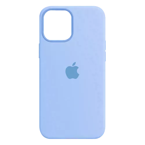 Funda Silicone Case Iphone 12 Celeste
