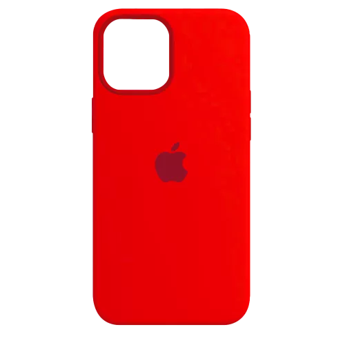 Funda Silicone Case Iphone 12 Rojo
