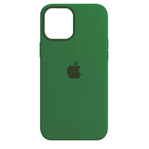 Funda Silicone Case Iphone 12 Verde Pino