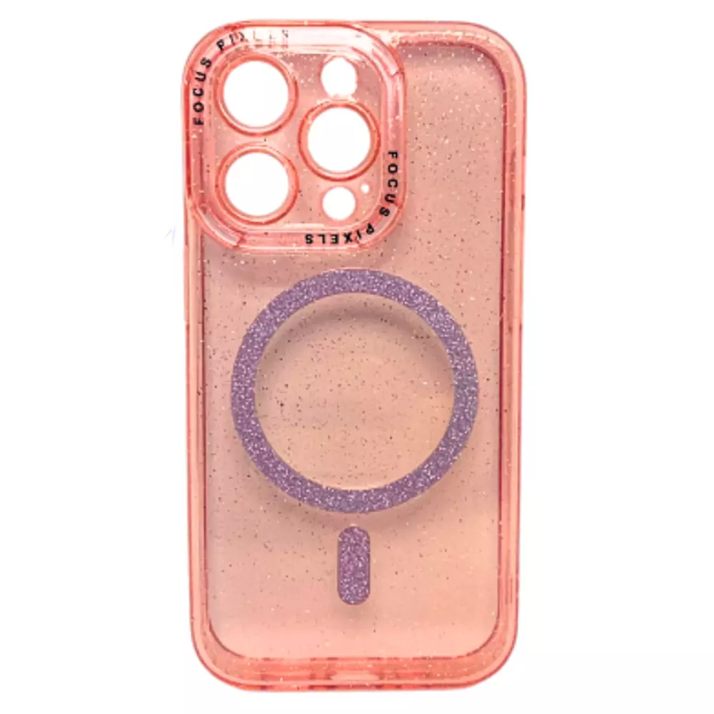 Funda Electro Magsafe Brillo IPhone 14 Pro Max Rosa
