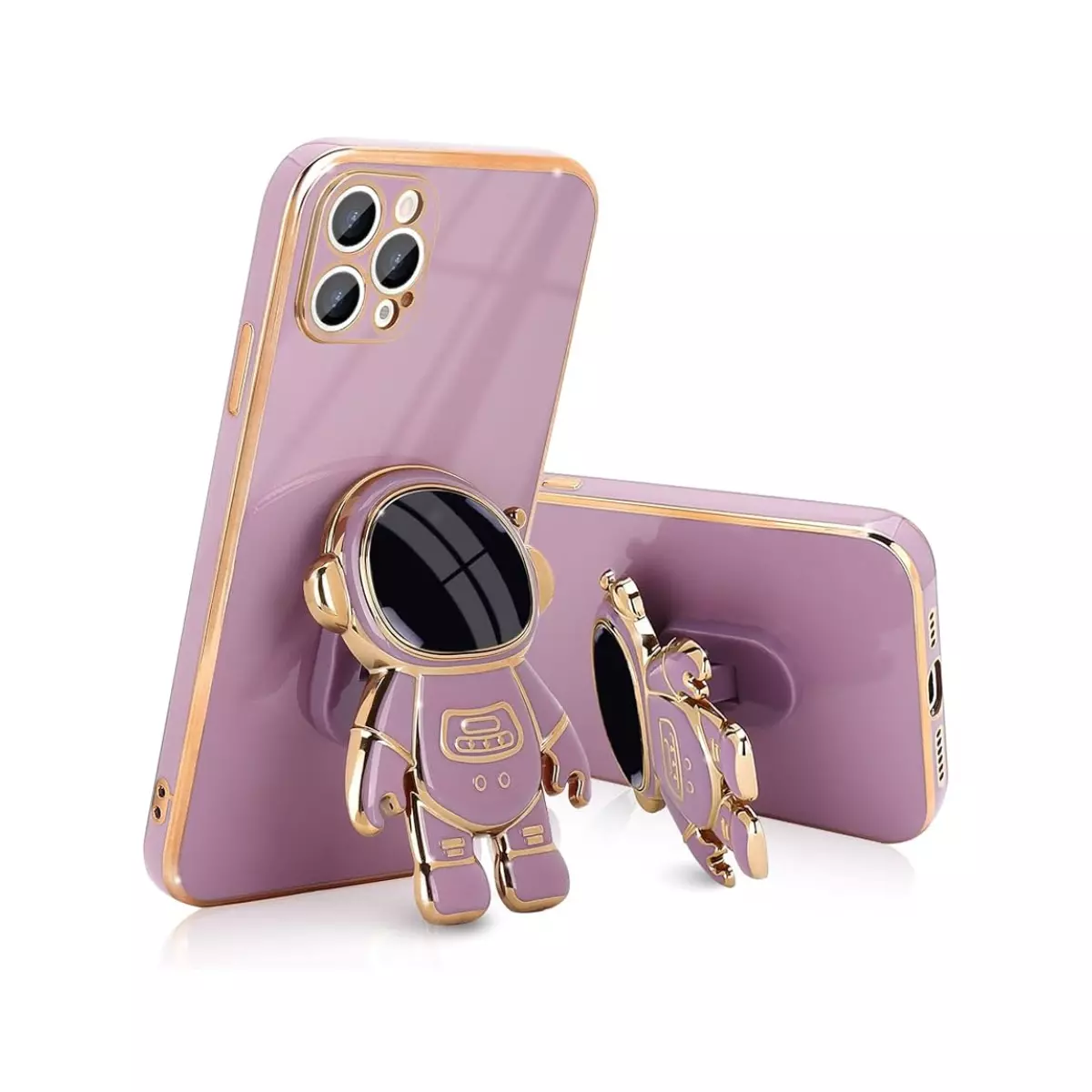 Funda Astronauta Con Soporte iPhone 11 Lila