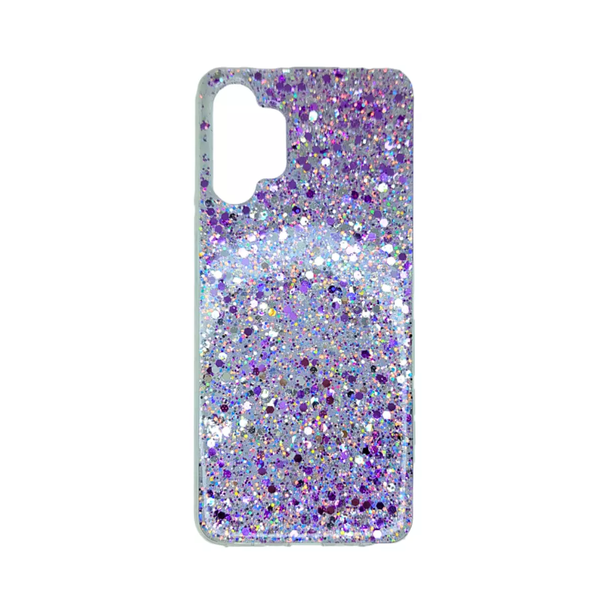 Funda Glitter Samsung A12 Violeta