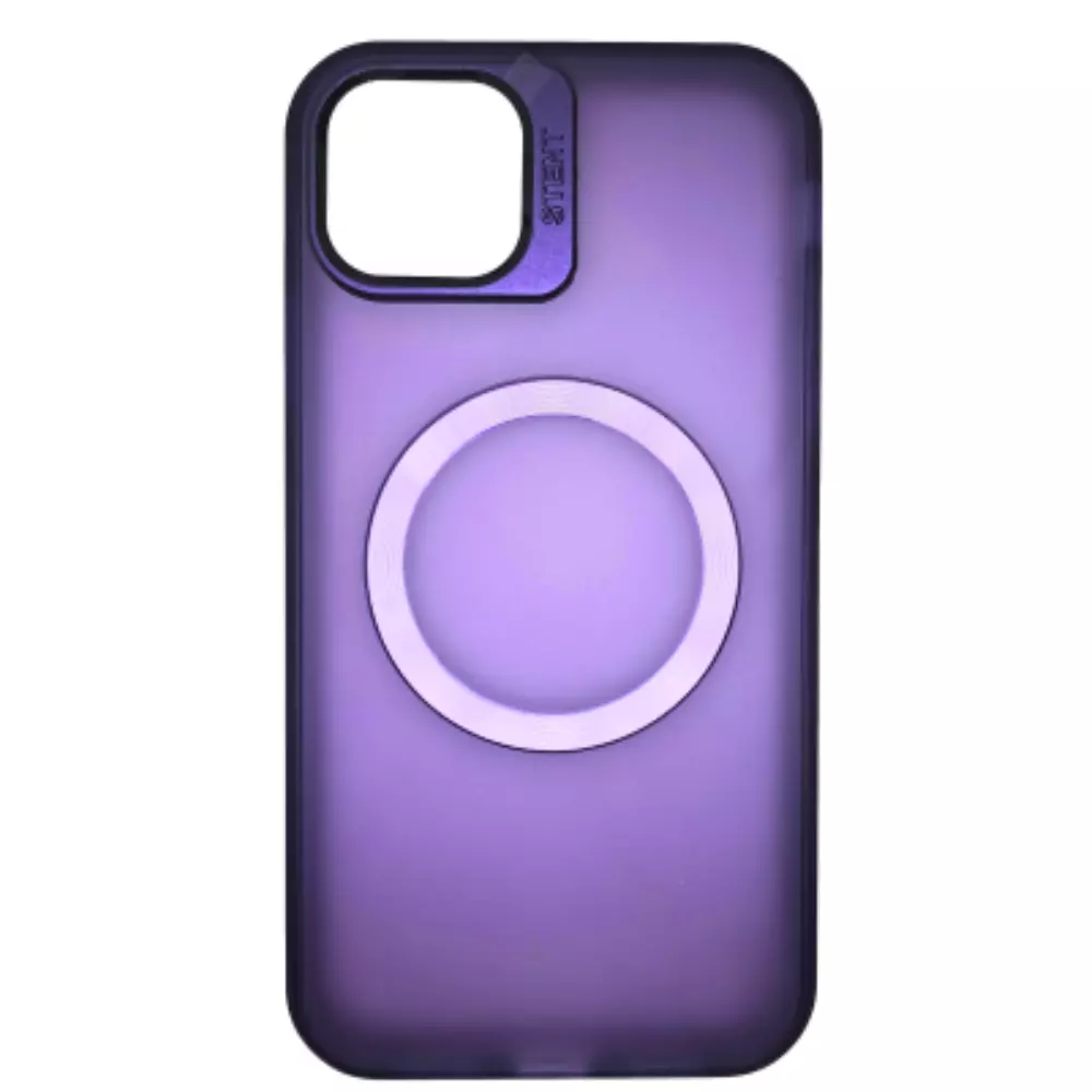 Funda Electro Magsafe Mate Soporte Cámara IPhone 12 Pro Max Violeta