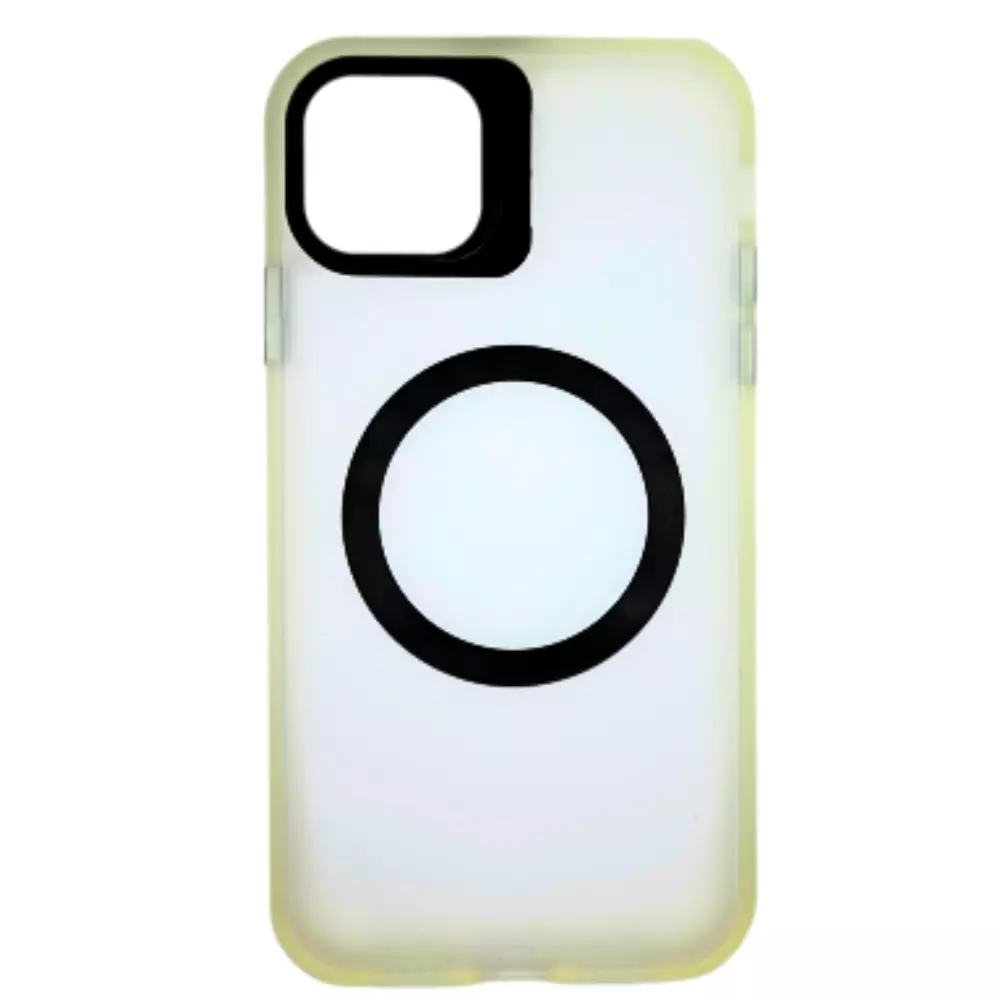 Funda Electro Magsafe Mate Soporte Cámara IPhone 12 Pro Max Transparente