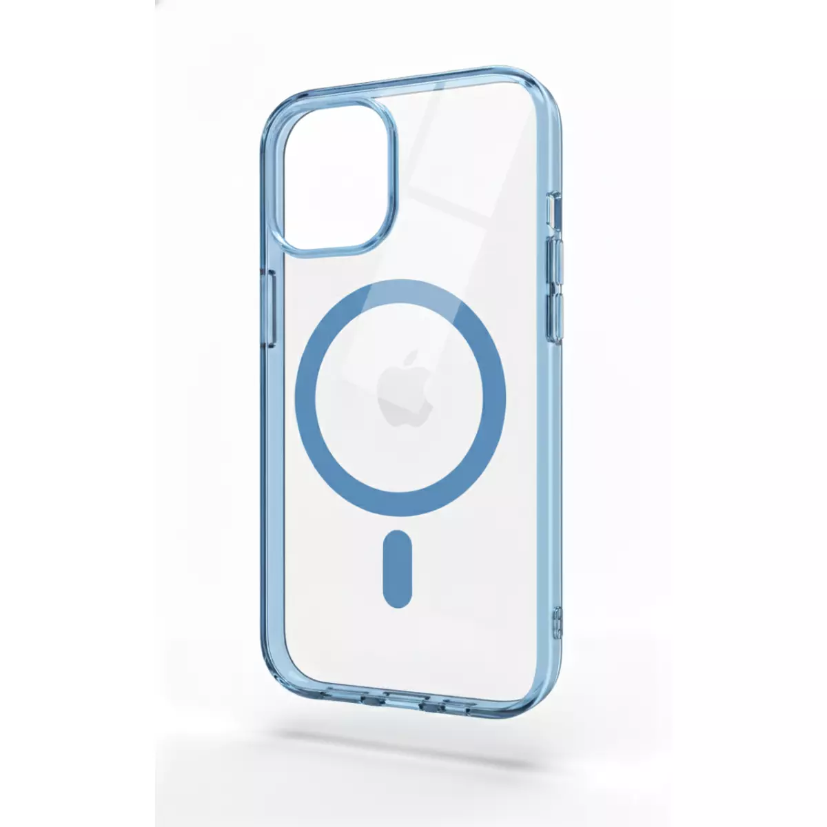 Funda Electro Magsafe Border Color Transparente iPhone 16 Pro Max Celeste