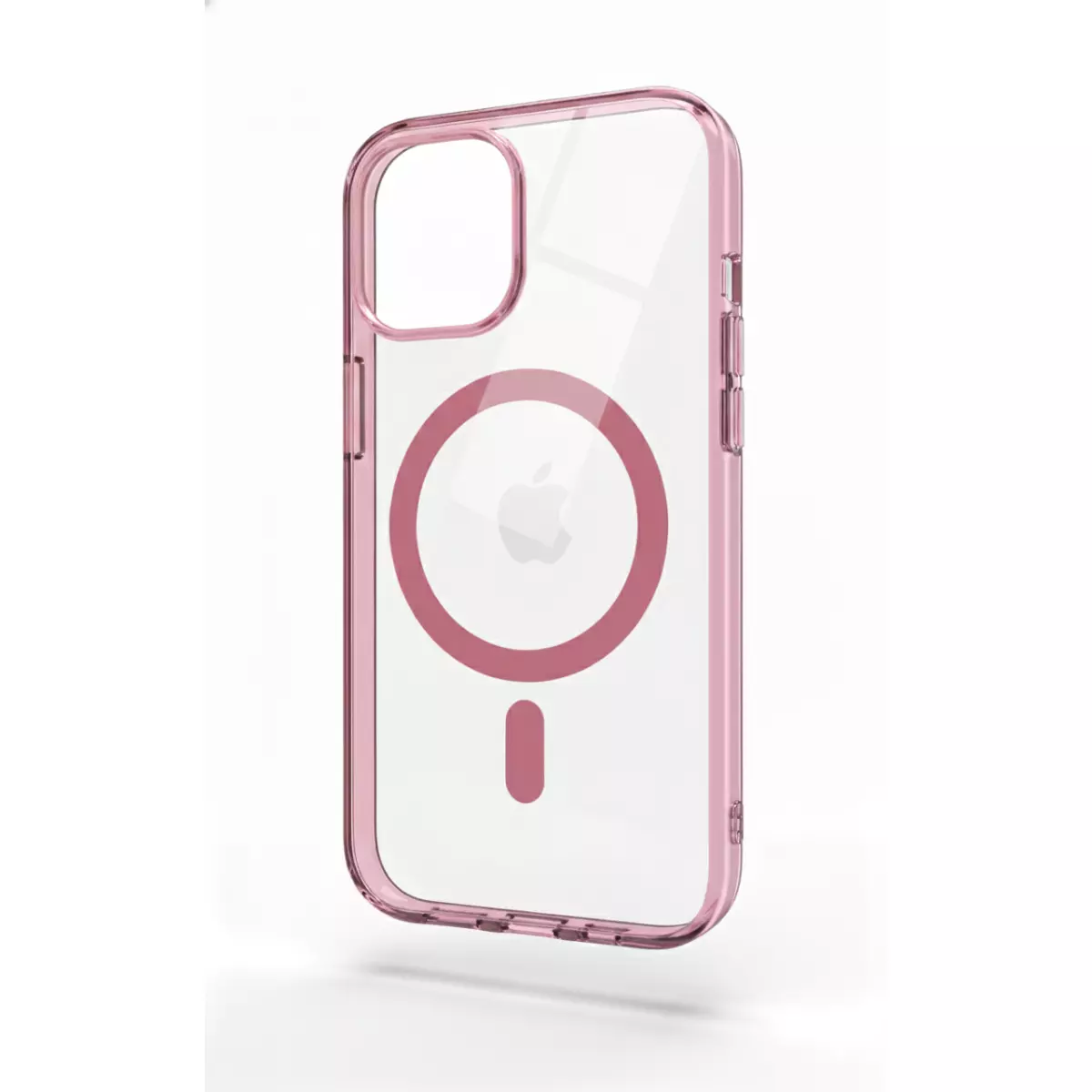 Funda Electro Magsafe Border Color Transparente iPhone 16 Pro Max Rosa