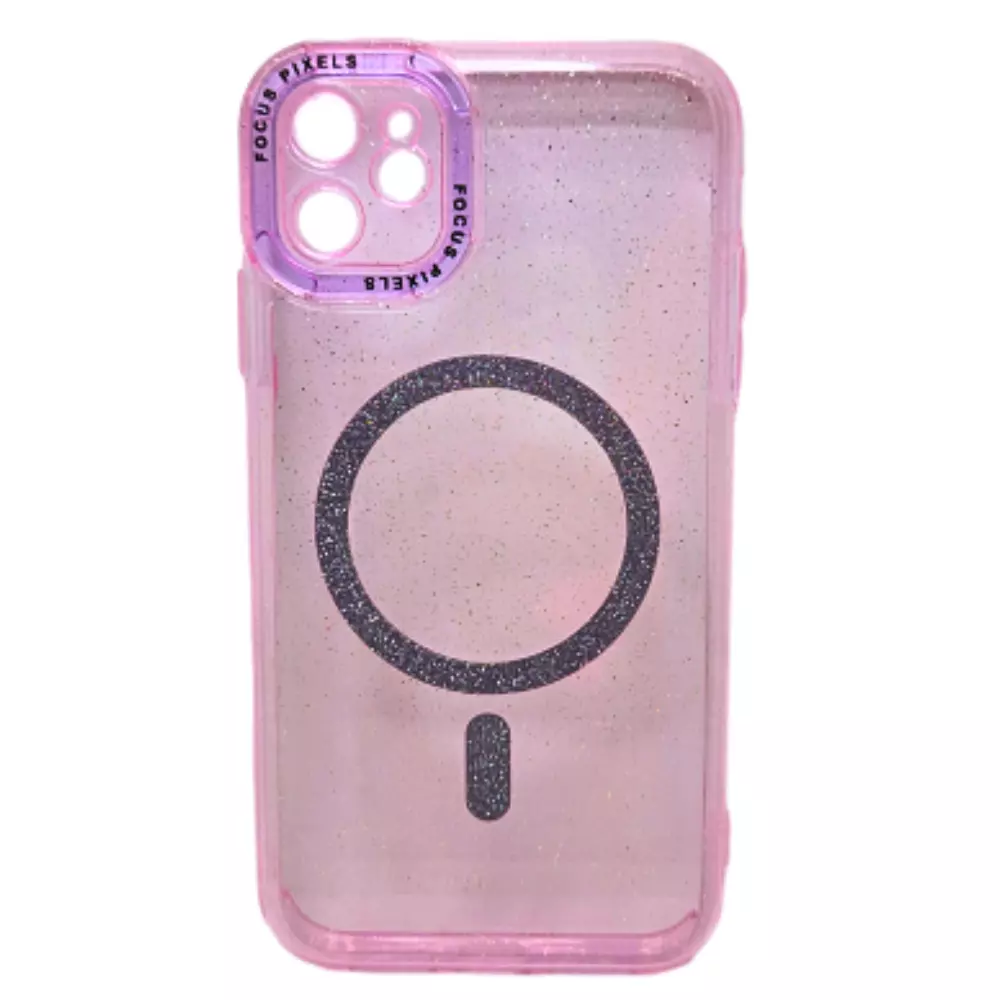 Funda Electro Magsafe Brillo IPhone 12 Pro Max Rosa Claro