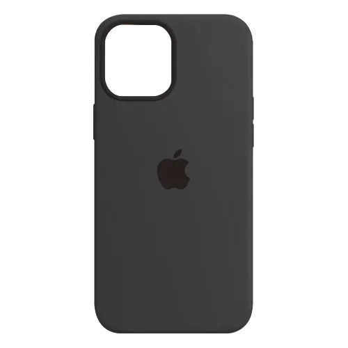 Funda Silicone Case Iphone 12 Gris Oscuro