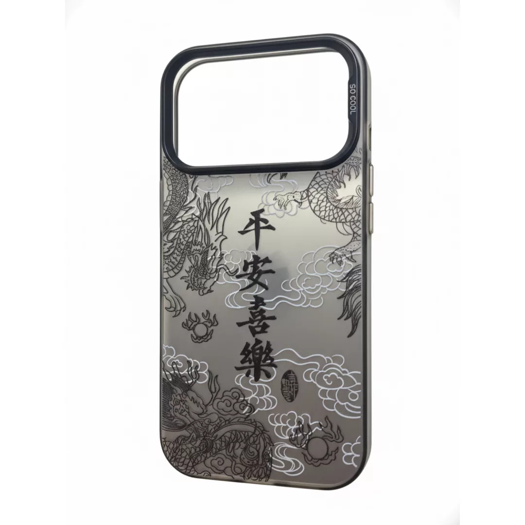 Funda Rígida Metalizada iPhone 17 Dragon Chino