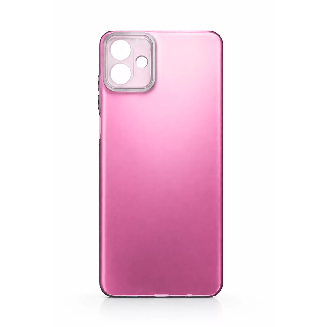 Funda Rígida Metalizada Moto G55 Rosa