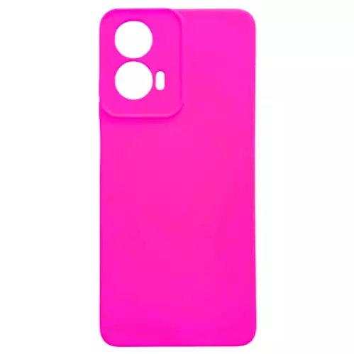 Funda Silicona Moto Edge 60 Pro Rosa Fluor