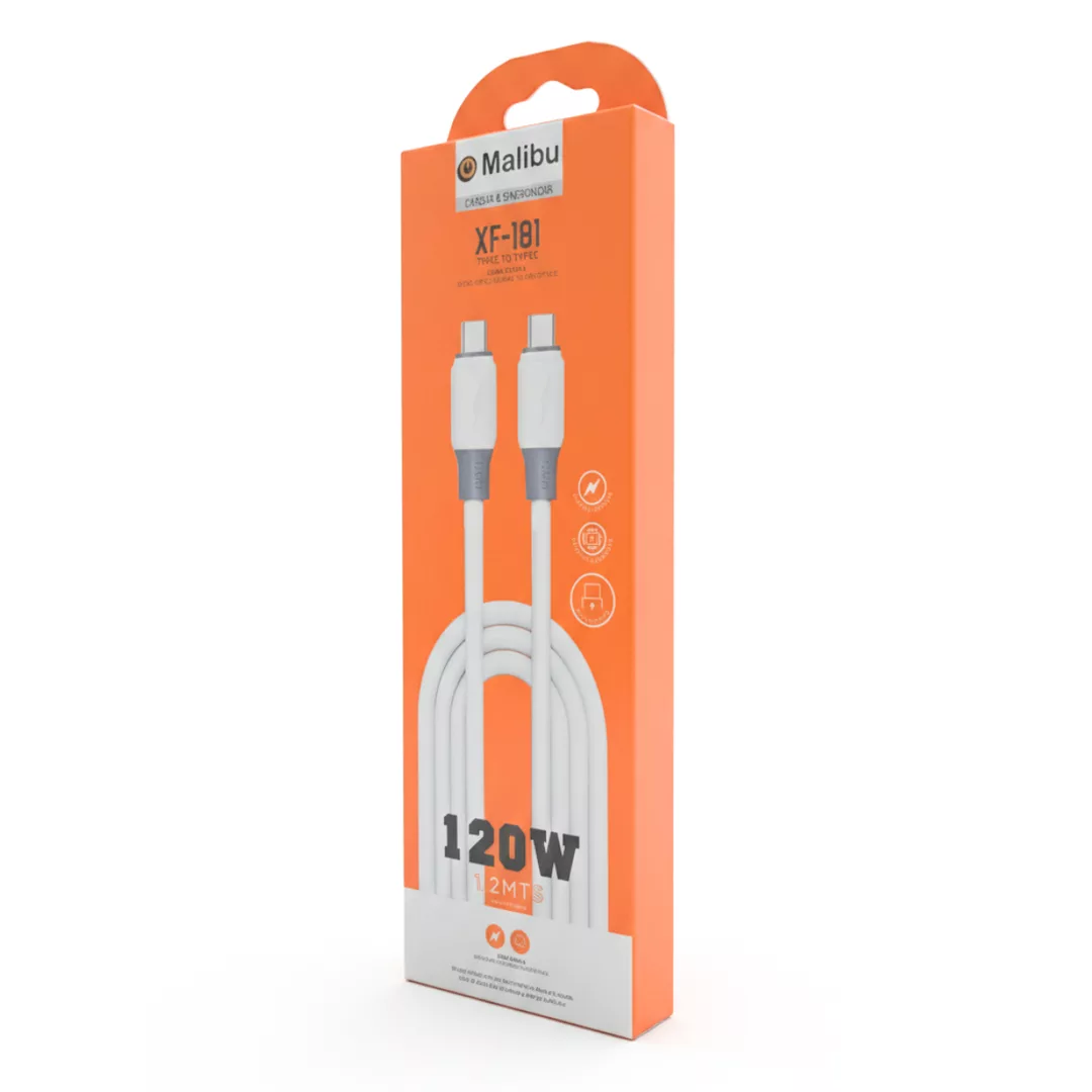 Cable De Datos Tipo C a Tipo C 120W XF-181 Malibu