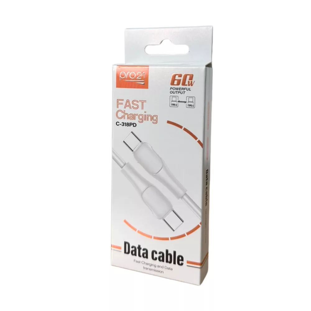 Cable De Datos Tipo C a Tipo C 60W C-318PD Pro21