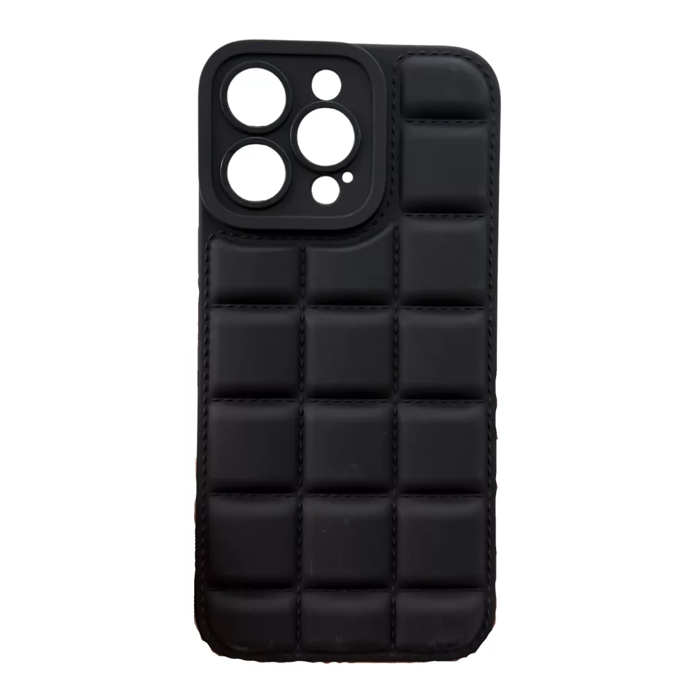 Funda Silicona Chocolate iPhone 14 Pro Max Negro